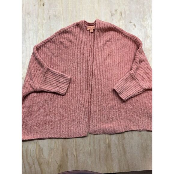 Barefoot Dreams Cozychic Lite Open Cardigan Shrug 1X Plus Peach Cozy Core Relax - Picture 1 of 5